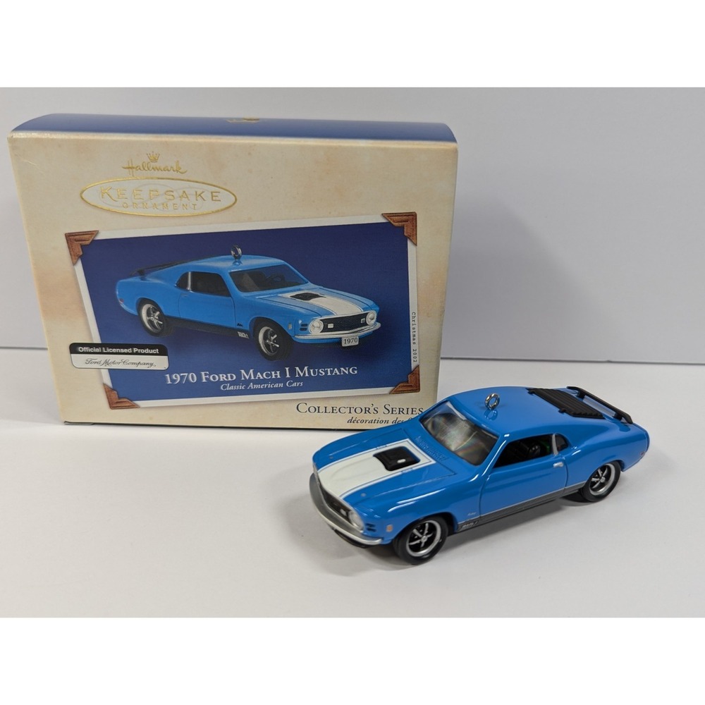 Hallmark Keepsake Ornament 1970 Ford Mach 1 Mustang - Classic American Cars 2002